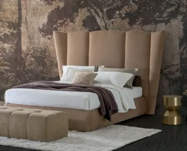 Letto in tessuto Opera Sipario con box contenitore di Oggioni