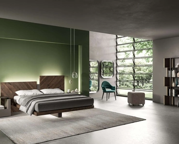 Letto con box contenitore Nazarè di Ozzio