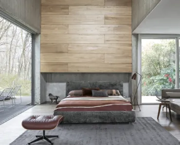 Letto Ray in tessuto di Flexteam