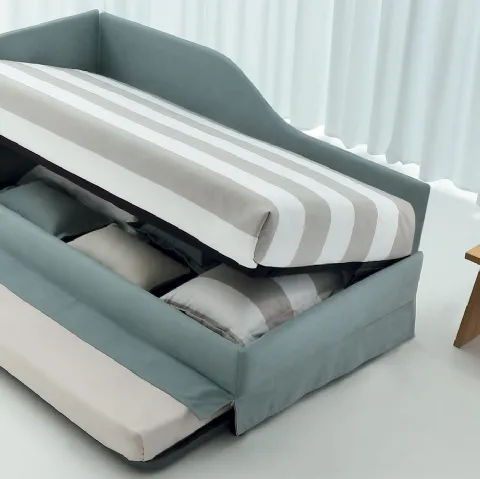 Daybed singolo in tessuto con letto estraibile Golf 331 di Oggioni