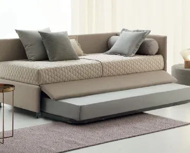 Daybed singolo in tessuto con letto estraibile Golf 417 di Oggioni