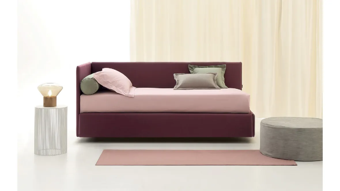 Daybed Golf 719 in tessuto trasformabile con meccanica a pettine di Oggioni