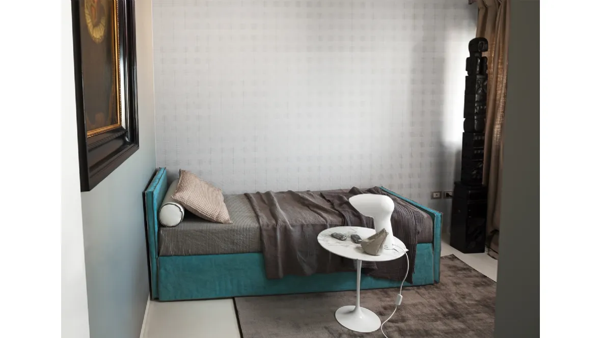 Letto Singolo Step Single Bed con letto estraibile di Flexteam