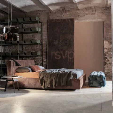 Letto con box contenitore Slim One di Flexteam
