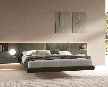 Letto Brenda in tessuto imbottito di Tagliabue Mobili