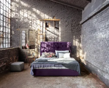 Letto in velluto viola Target di Flexteam