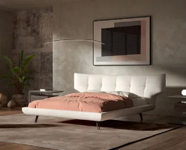 Letto in tessuto imbottito Thomas di Cattelan Italia