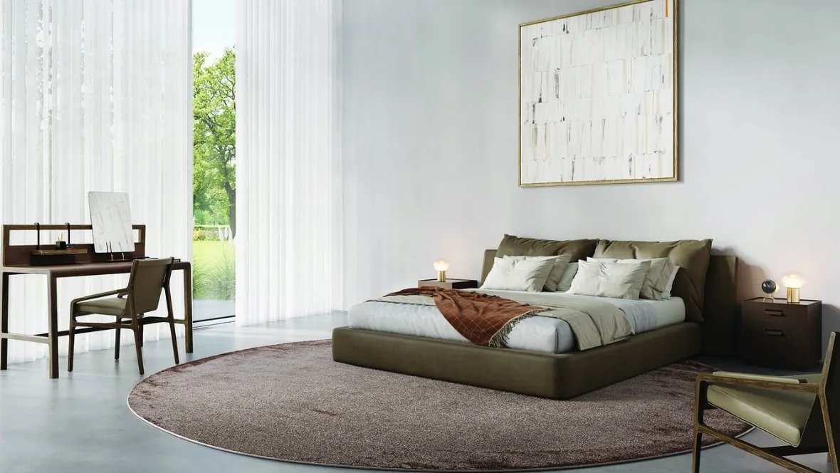 Letto in pelle Timeo di Alivar