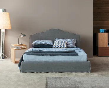 Letto Venice con testiera sagomata di Flexteam