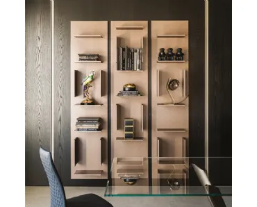Libreria componibile a muro in legno Fifty di Cattelan Italia