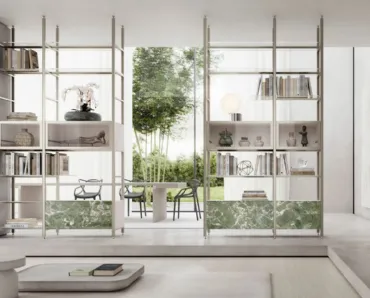 Libreria divisoria Mida a soffitto di Doal