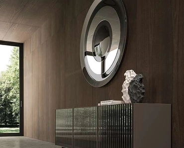 Madia Alfetta in vetro cannettato di Ozzio