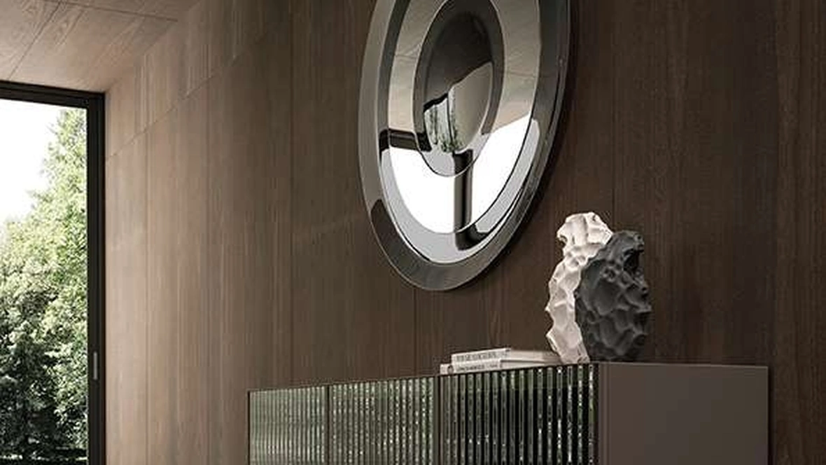 Madia Alfetta in vetro cannettato di Ozzio