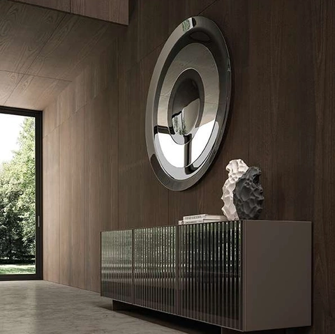 Madia Alfetta in vetro cannettato di Ozzio