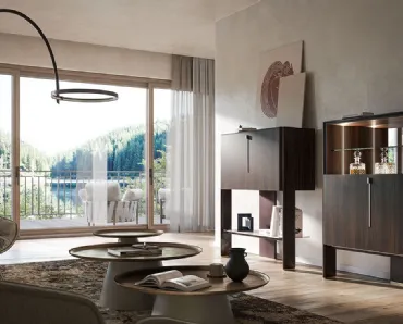 Madia di design in legno Cremona di Cattelan Italia