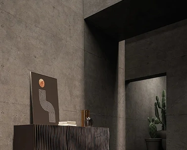 Madia Onda con ante in legno ondulato di Ozzio