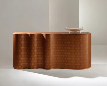 Mobile ingresso di design in legno laccato Infinity Console di Laura Meroni
