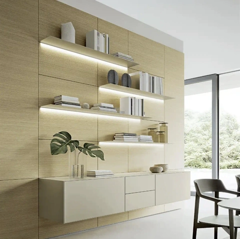 Parete Attrezzata Domino Boiserie 01 di Sangiacomo