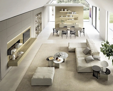 Parete Attrezzata Domino Boiserie 02 di Sangiacomo