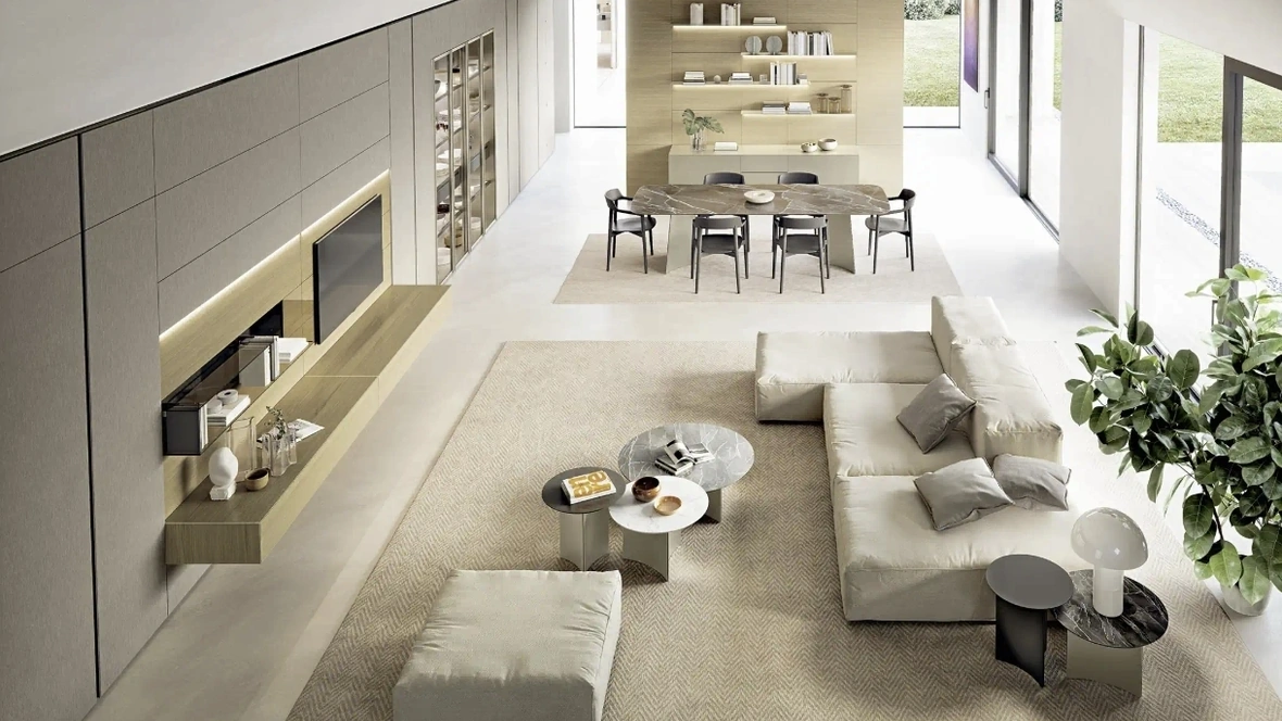 Parete Attrezzata Domino Boiserie 02 di Sangiacomo