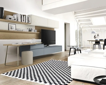 Parete Attrezzata Lampo 004 Laccata di Sangiacomo