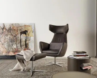 Poltroncina in pelle Gentleman di Art Nova