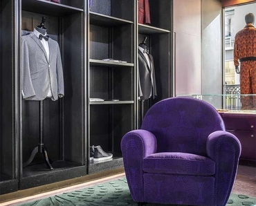 Poltrona Chester Ozwald Boateng in velluto di Poltrona Frau