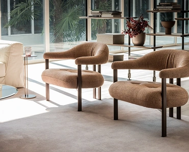 Poltrona in tessuto Greta Lounge di Cattelan Italia