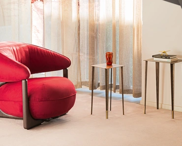 Poltrona in pelle Ruby Lounge di Cattelan Italia