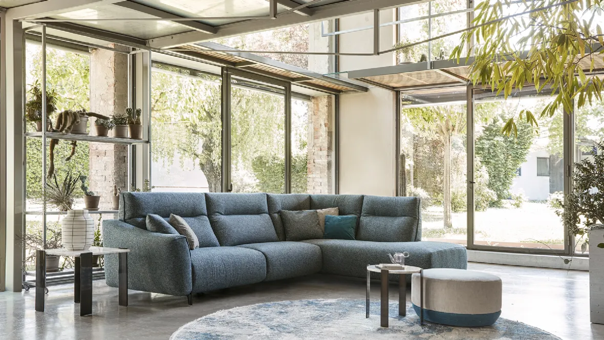 Divano ad angolo Madrid di Rosini Divani