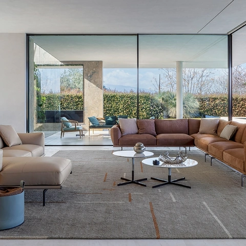 Divano angolare Happy Jack di Poltrona Frau