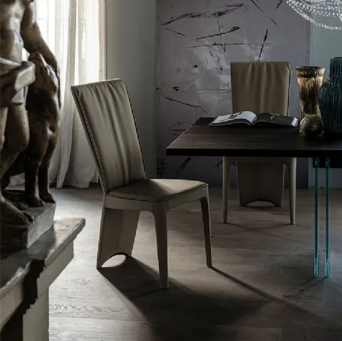 Sedia in tessuto con schienale alto Aurelia di Cattelan Italia