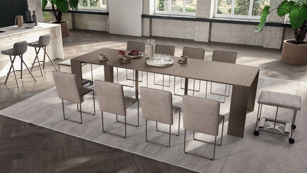 Sedia pieghevole in ecopelle Cubix di Ozzio