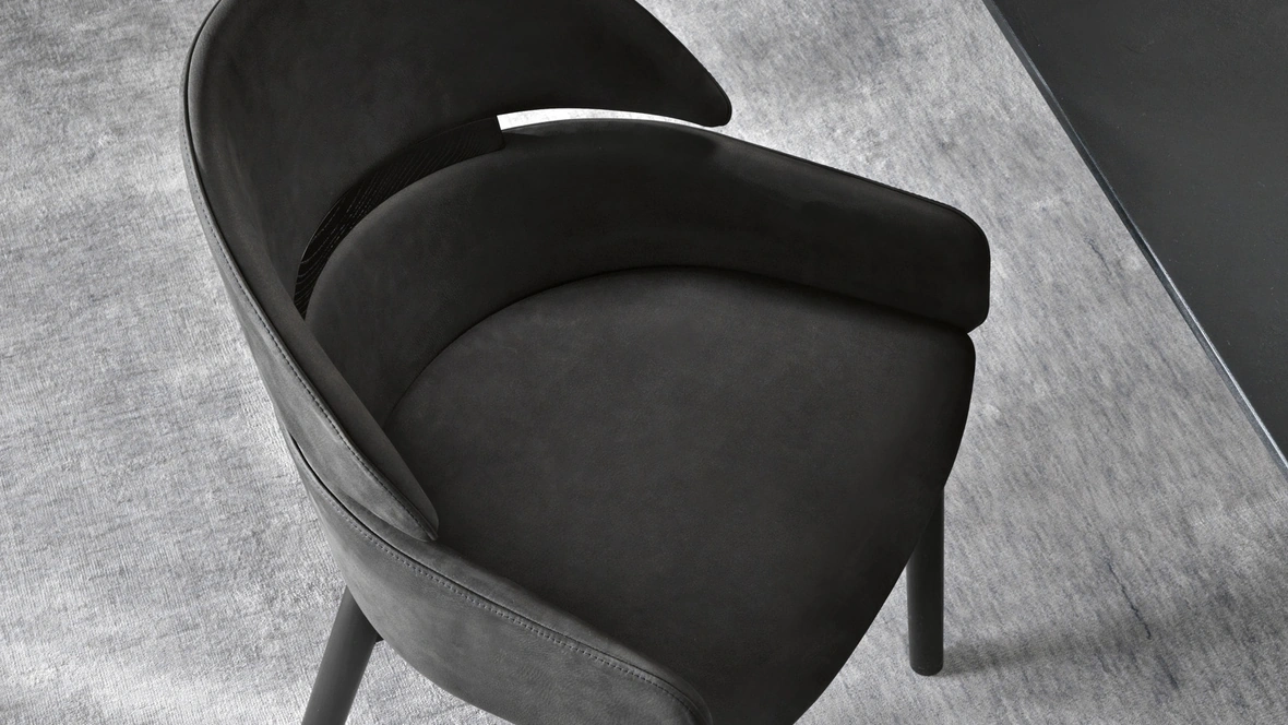 Sedia in pelle Lloyd di Fiam