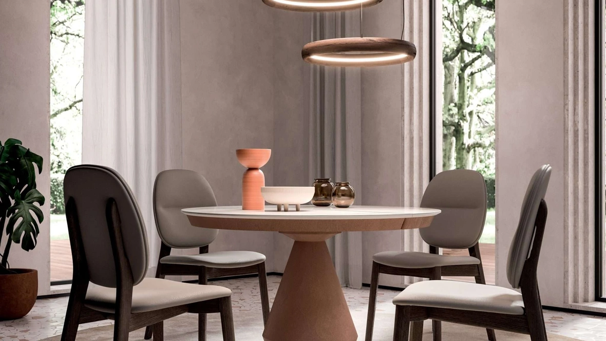 Sedia in pelle Giotto di Ozzio