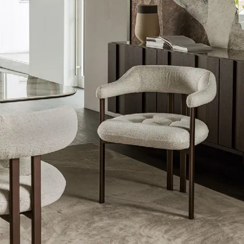 Sedia Greta in tessuto imbottito di Cattelan Italia
