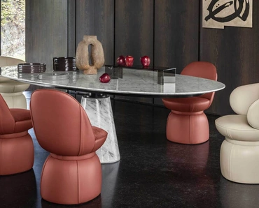 Sedia Leplì di Poltrona Frau