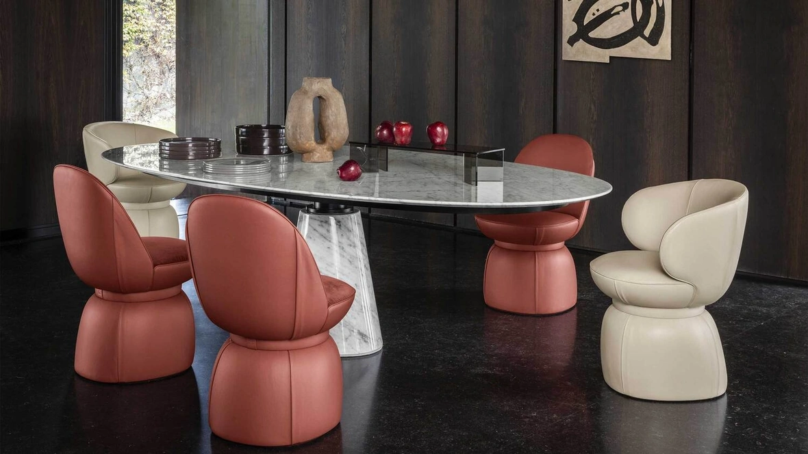 Sedia Leplì di Poltrona Frau