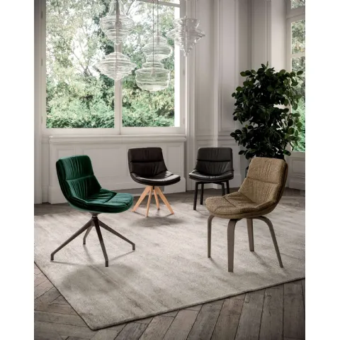 Sedia Siria in pelle di Ozzio