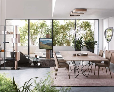 Sedia in pelle Sofia di Ozzio