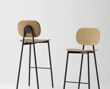 Sgabello Tata Young 6 Impiallacciato di Pointhouse