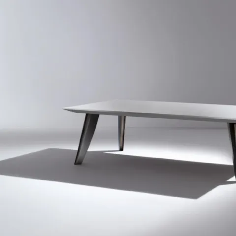 Tavolo rettangolare in legno laccato opaco con gambe in ottone BD 12 di Laura Meroni