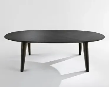 Tavolo in legno con game in ottone finitura bronzo BD 161 di Laura Meroni