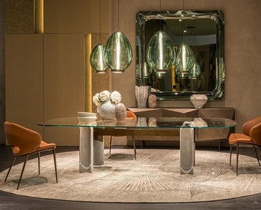 Tavolo Bilbao Glass di Cattelan Italia