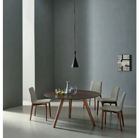 Tavolo Bistrot in ceramica Ossido Bruno di Sangiacomo