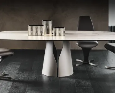 Tavolo con piano in ceramica Giano Keramik di Cattelan Italia