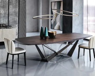 Tavolo in legno Skorpio Wood di Cattelan Italia