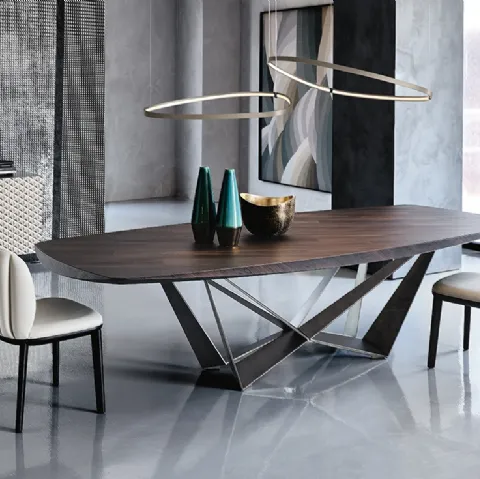 Tavolo in legno Skorpio Wood di Cattelan Italia