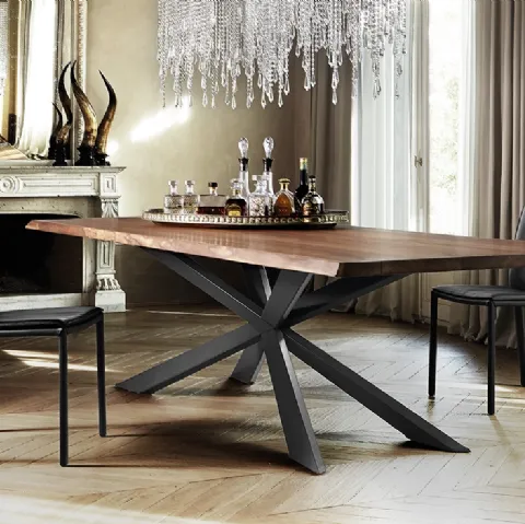 Tavolo Spyder Wood di Cattelan Italia