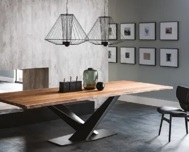 Tavolo con piano in legno Stratos Wood di Cattelan Italia